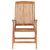 Reclining Garden Chairs 8 pcs Solid Teak Wood