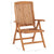 Reclining Garden Chairs 8 pcs Solid Teak Wood