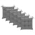 Folding Garden Chairs with Cushions 6 pcs Solid Teak Wood