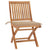 Folding Garden Chairs with Cushions 8 pcs Solid Teak Wood