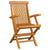 Garden Chairs with Beige Cushions 8 pcs Solid Teak Wood