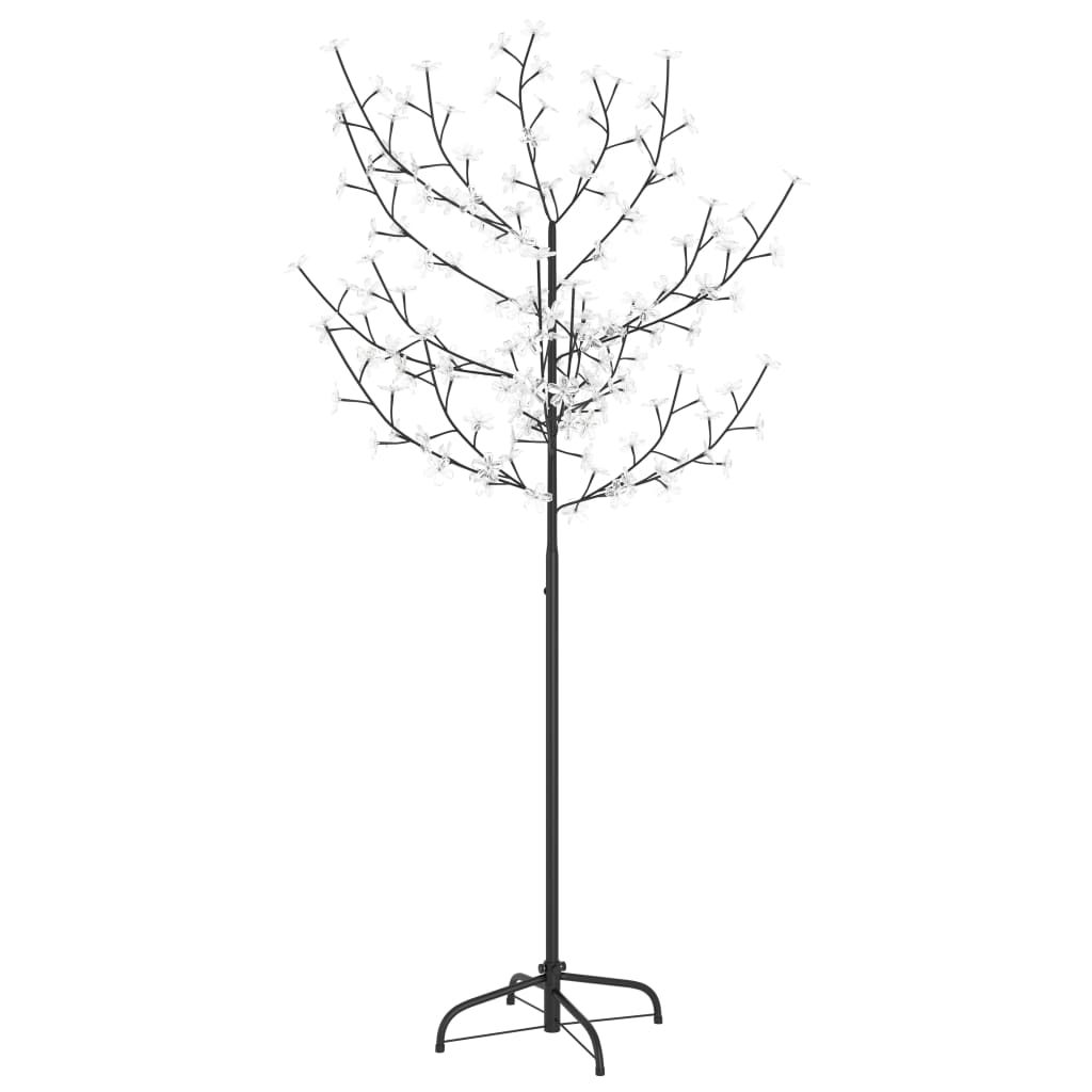 Christmas Tree 120 LEDs Warm White Light Cherry Blossom 150 cm