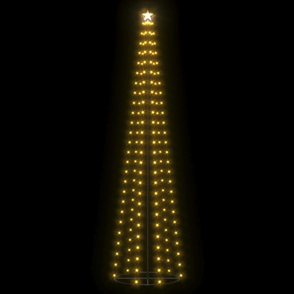 Christmas Cone Tree 136 Warm White LEDs Decoration 70x240 cm