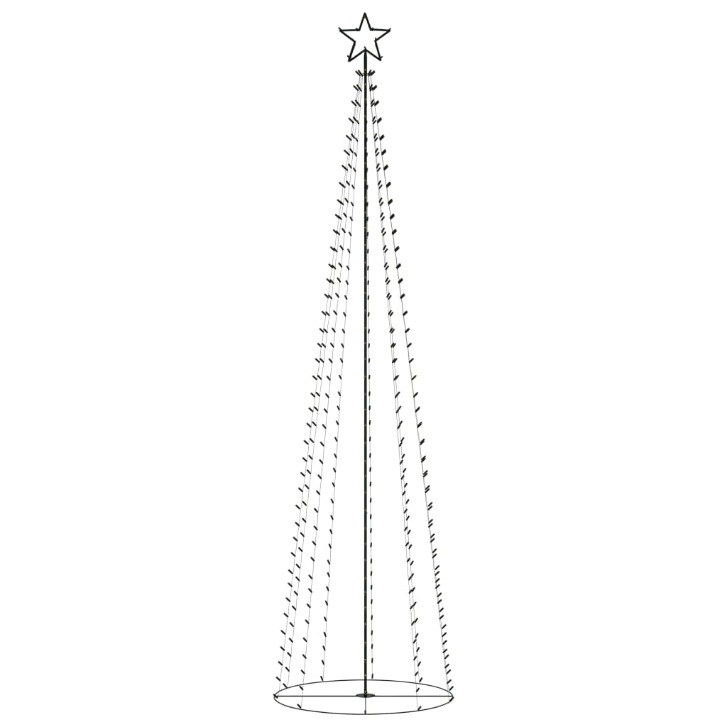 Christmas Cone Tree 400 Warm White LEDs Decoration 100x360 cm