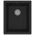 Kitchen Sink with Overflow Hole Black Granite
