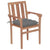 Stackable Garden Chairs with Cushions 6 pcs Solid Teak Wood