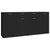 Sideboard Black 160x36x75 cm Engineered Wood