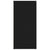 Sideboard Black 160x36x75 cm Engineered Wood