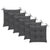Folding Garden Chairs 6 pcs with Cushions Solid Acacia Wood