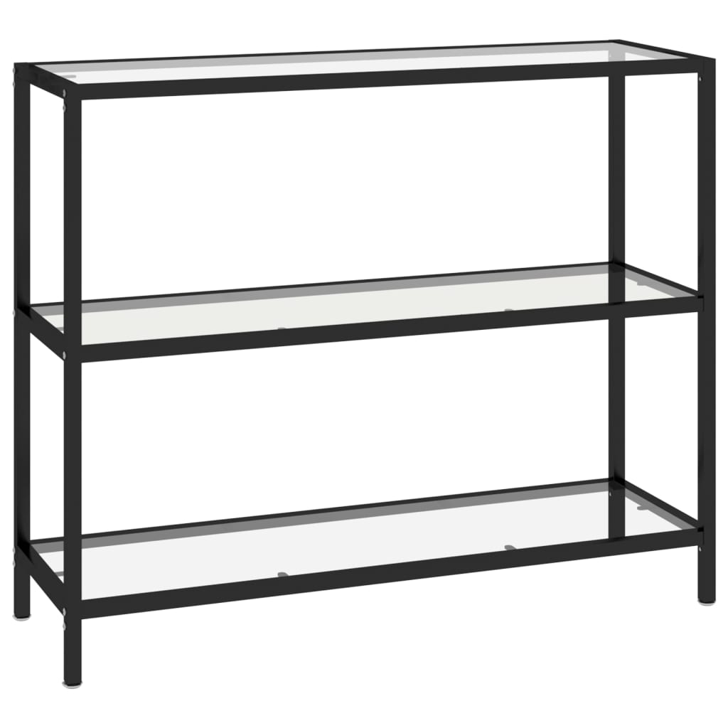 Console Table Transparent 100x36x90 cm Tempered Glass