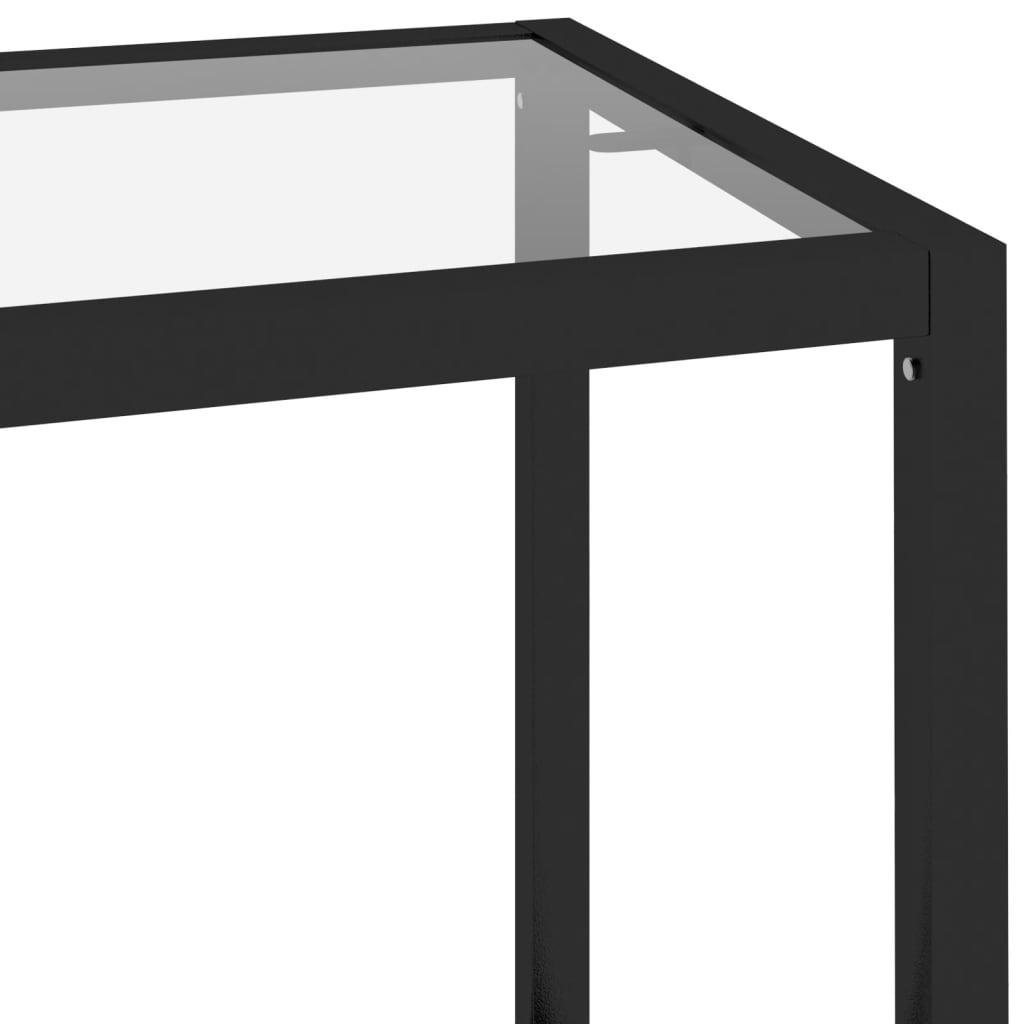 Console Table Transparent 100x36x90 cm Tempered Glass