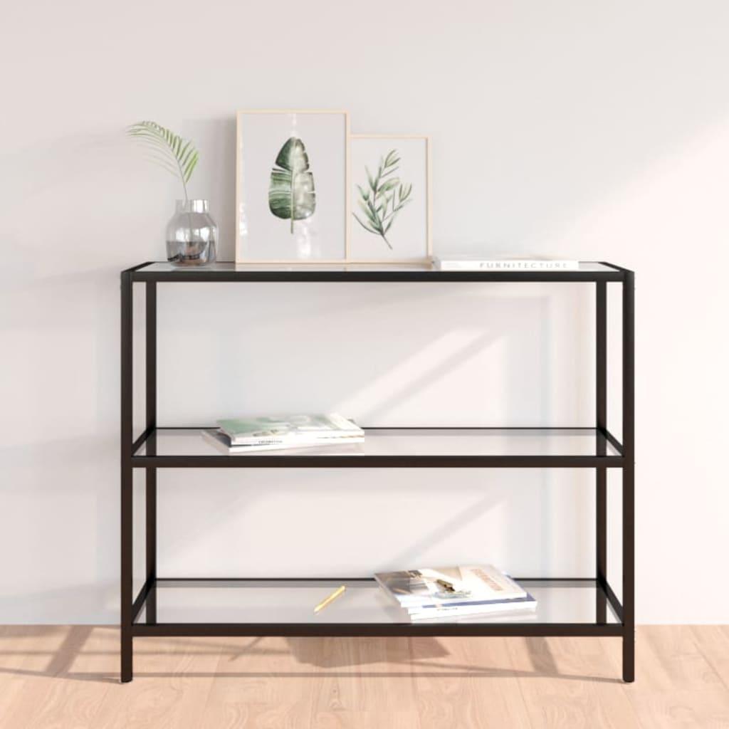 Console Table Transparent 100x36x90 cm Tempered Glass