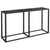 Console Table Black Marble 140x35x75.5cm Tempered Glass