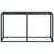 Console Table Black Marble 140x35x75.5cm Tempered Glass
