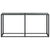 Console Table Black 160x35x75.5cm Tempered Glass