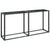 Console Table Black Marble 160x35x75.5cm Tempered Glass