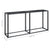 Console Table Black Marble 160x35x75.5cm Tempered Glass