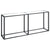 Console Table Transparent 180x35x75.5cm Tempered Glass