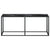 Console Table Black Marble 180x35x75.5cm Tempered Glass