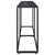 Console Table Black Marble 180x35x75.5cm Tempered Glass