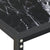 Console Table Black Marble 180x35x75.5cm Tempered Glass