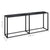 Console Table Black Marble 180x35x75.5cm Tempered Glass