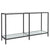 Console Table White 140x35x75.5 cm Tempered Glass