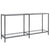 Console Table Transparent 160x35x75.5 cm Tempered Glass