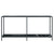 Console Table Black 160x35x75.5 cm Tempered Glass