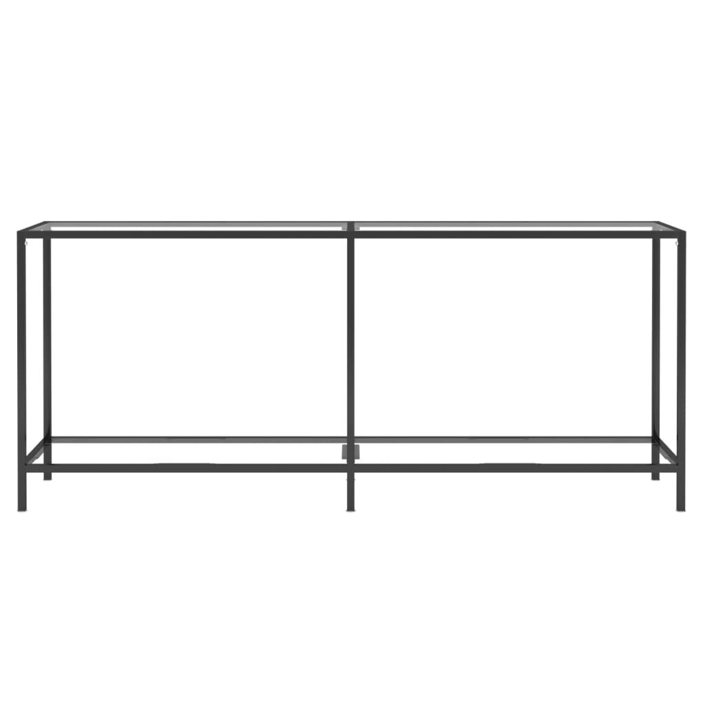 Console Table Transparent 180x35x75.5 cm Tempered Glass
