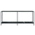 Console Table Black 180x35x75.5 cm Tempered Glass