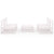 5 Piece Garden Lounge Set White Solid Pinewood
