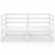 Garden 2-Seater Sofa White Solid Wood Pine