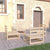4 Piece Garden Lounge Set Solid Pinewood