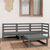 4 Piece Garden Lounge Set Grey Solid Pinewood