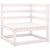 5 Piece Garden Lounge Set White Solid Pinewood