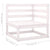 6 Piece Garden Lounge Set White Solid Pinewood