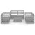 7 Piece Garden Lounge Set Grey Solid Pinewood