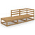 3 Piece Garden Lounge Set Honey Brown Solid Wood Pine