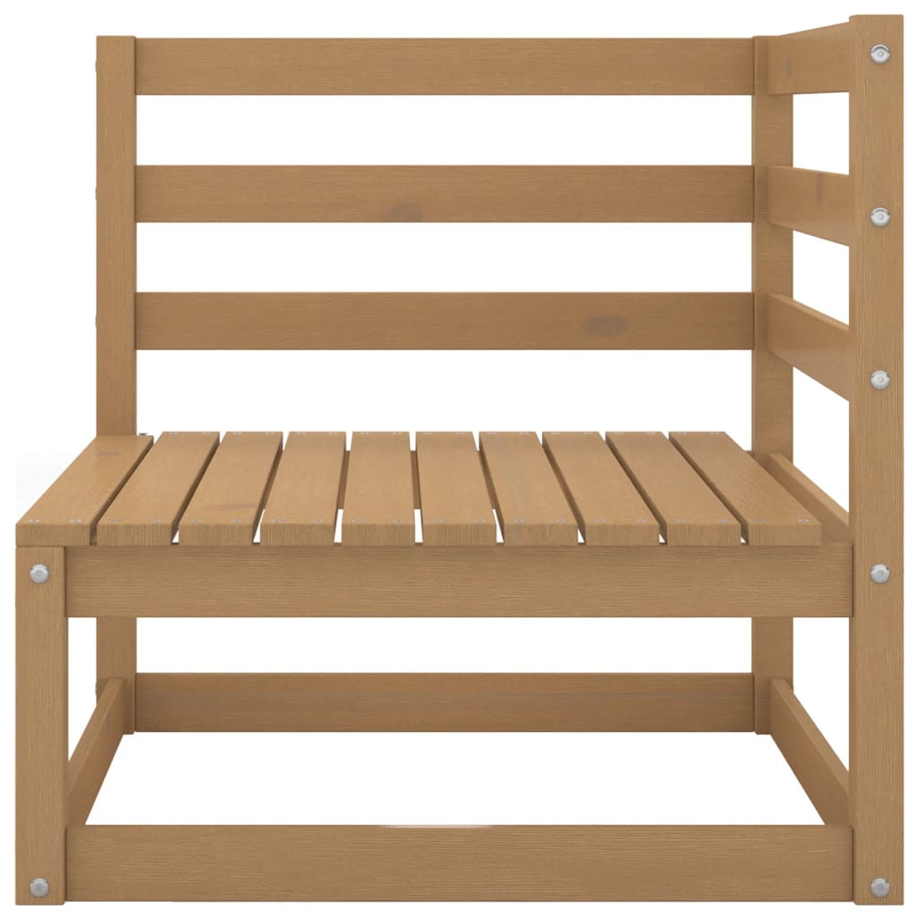 3 Piece Garden Lounge Set Honey Brown Solid Wood Pine