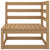 3 Piece Garden Lounge Set Honey Brown Solid Wood Pine