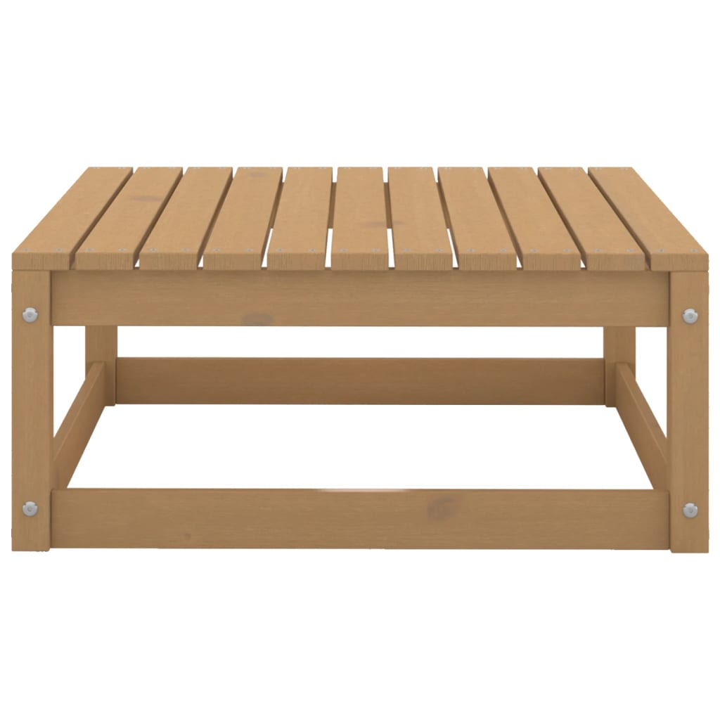 3 Piece Garden Lounge Set Honey Brown Solid Wood Pine