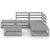 6 Piece Garden Lounge Set Grey Solid Pinewood