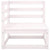 7 Piece Garden Lounge Set White Solid Pinewood