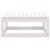6 Piece Garden Lounge Set White Solid Pinewood