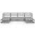 6 Piece Garden Lounge Set Solid Pinewood