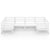 6 Piece Garden Lounge Set Solid Pinewood