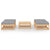 5 Piece Garden Lounge Set with Cushions Solid Pinewood
