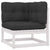 3 Piece Garden Lounge Set with Cushions Solid Pinewood