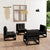 4 Piece Garden Lounge Set with Cushions Solid Pinewood